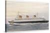 French Transatlantic Liner-Albert Sebille-Stretched Canvas