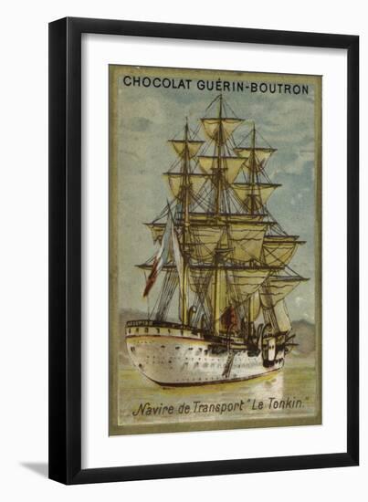 French Transport Ship Tonkin-null-Framed Giclee Print