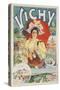 French Travel Poster Vichy France, 6 Hours from Paris-null-Stretched Canvas