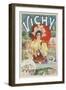 French Travel Poster Vichy France, 6 Hours from Paris-null-Framed Giclee Print