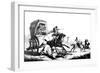 French Travelling, or the First Stage from Calais, 1792-F Dukes-Framed Giclee Print