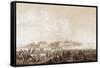 French Troops at Rest, before the City Custrin 1806-null-Framed Stretched Canvas