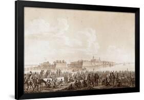 French Troops at Rest, before the City Custrin 1806-null-Framed Giclee Print