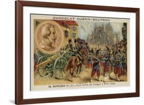 French Troops Entering Milan, 1859-null-Framed Giclee Print