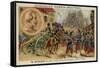 French Troops Entering Milan, 1859-null-Framed Stretched Canvas