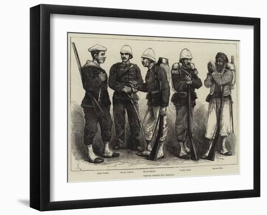 French Troops for Tonquin-null-Framed Giclee Print