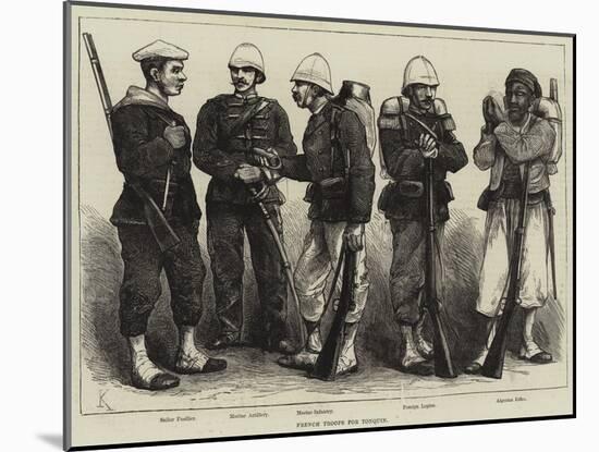 French Troops for Tonquin-null-Mounted Giclee Print