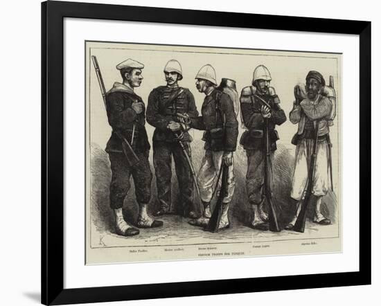 French Troops for Tonquin-null-Framed Giclee Print