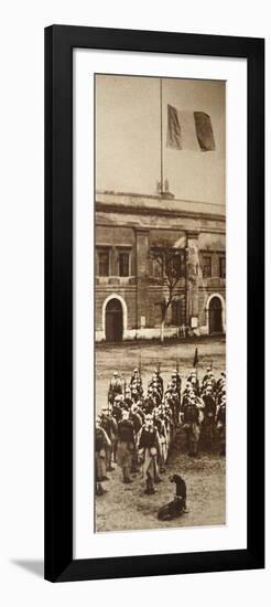 French Troops Leave Mainz, Germany, 30th June, 1930-null-Framed Premium Giclee Print