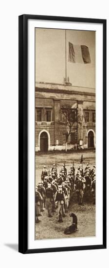 French Troops Leave Mainz, Germany, 30th June, 1930-null-Framed Premium Giclee Print