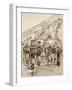 French Troops on the March, 1886-Jean Baptiste Lallemand-Framed Giclee Print