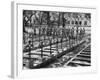 French Troops Paying Last Respects to Fallen Comrades Prior to Leaving City-null-Framed Photographic Print