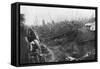 French Troops Prepare for a German Counter-Attack, Eparges Ridge, Near Verdun, France, August 1915-null-Framed Stretched Canvas