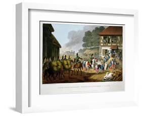 'French Troops Retreating Through and Plundering a Village', 1816-Matthew Dubourg-Framed Giclee Print