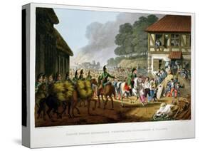 'French Troops Retreating Through and Plundering a Village', 1816-Matthew Dubourg-Stretched Canvas