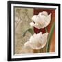 French Tulip Collage I-Abby White-Framed Art Print