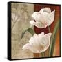 French Tulip Collage I-Abby White-Framed Stretched Canvas