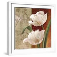 French Tulip Collage I-Abby White-Framed Art Print