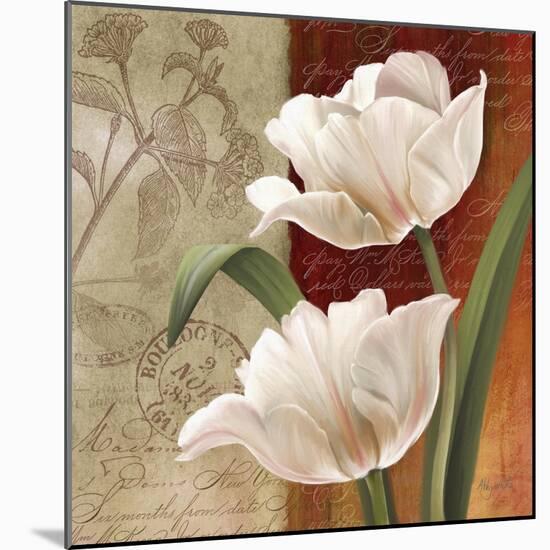 French Tulip Collage I-Abby White-Mounted Art Print