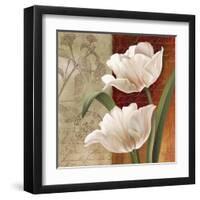 French Tulip Collage I-Abby White-Framed Art Print