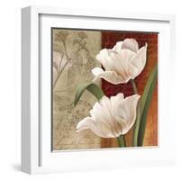 French Tulip Collage I-Abby White-Framed Art Print