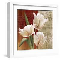 French Tulip Collage II-Abby White-Framed Art Print