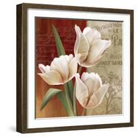 French Tulip Collage II-Abby White-Framed Art Print