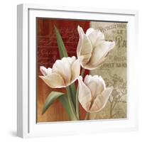 French Tulip Collage II-Abby White-Framed Art Print