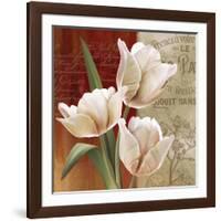 French Tulip Collage II-Abby White-Framed Art Print