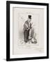 French Types: the Man with Small Private Income-Honore Daumier-Framed Giclee Print