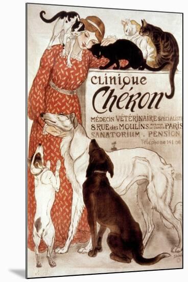 French Veterinary Clinic-Théophile Alexandre Steinlen-Mounted Giclee Print