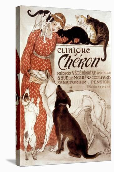 French Veterinary Clinic-Théophile Alexandre Steinlen-Stretched Canvas