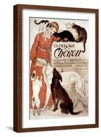 French Veterinary Clinic-Théophile Alexandre Steinlen-Framed Giclee Print