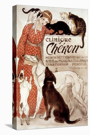 French Veterinary Clinic-Théophile Alexandre Steinlen-Stretched Canvas