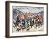 French Victory in Southern Algeria, 1897-F Meaulle-Framed Giclee Print