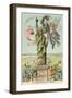 French View of the Statue of Liberty-null-Framed Art Print