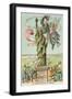 French View of the Statue of Liberty-null-Framed Art Print