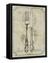 French Vintage Cafe-null-Framed Stretched Canvas