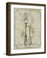 French Vintage Cafe-null-Framed Art Print