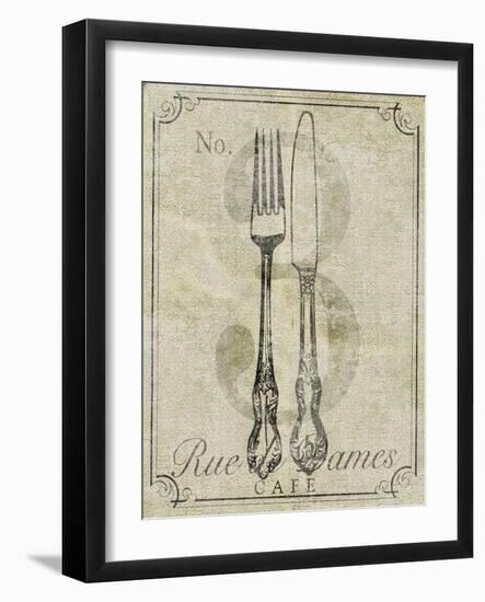 French Vintage Cafe-null-Framed Art Print