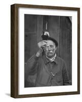 French Vintner Showing the Proper Wine Tasting Technique-Thomas D^ Mcavoy-Framed Photographic Print