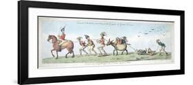 French Volunteers, Marching to the Conquest of Great Britain, Published by Hannah Humphrey in 1799-James Gillray-Framed Premium Giclee Print