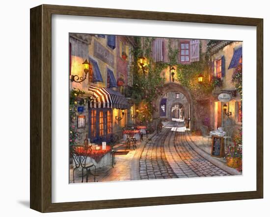 French Walkway (Variant 1)-Dominic Davison-Framed Art Print