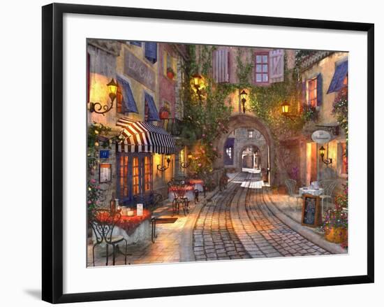 French Walkway (Variant 1)-Dominic Davison-Framed Art Print