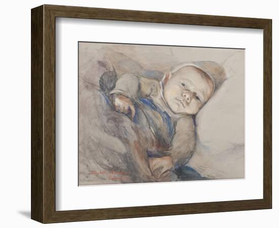 French War Orphan in Penmarch, Brittany-Elizabeth Nourse-Framed Giclee Print