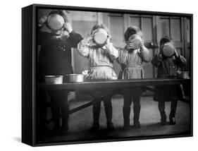 French War Orphans, 1941-Science Source-Framed Stretched Canvas