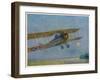 French Warplane Leaves on the Dawn Patrol-Maurice Bourgignon-Framed Art Print