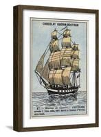 French Warship Astrolabe, 1811-null-Framed Giclee Print