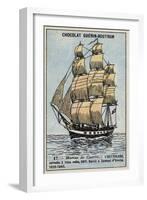 French Warship Astrolabe, 1811-null-Framed Giclee Print