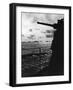 French Warship with Merchant Ship Convoy-null-Framed Photographic Print